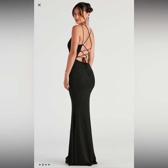 Rachel Formal Glitter Lace-Up Dress Windsor - Picture 2 of 3